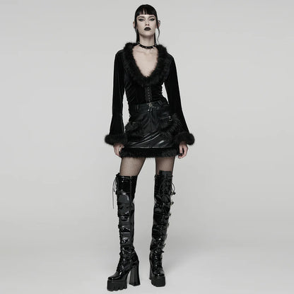 Miss Fur Long-Sleeved Top