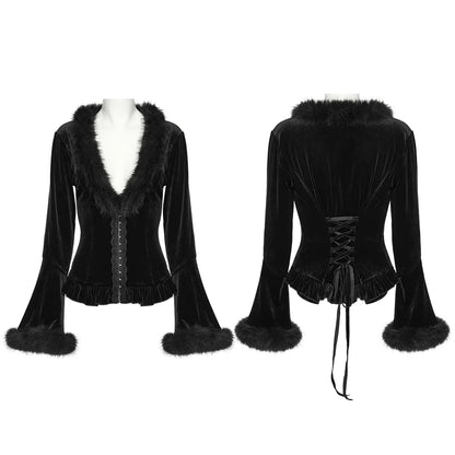 Miss Fur Long-Sleeved Top