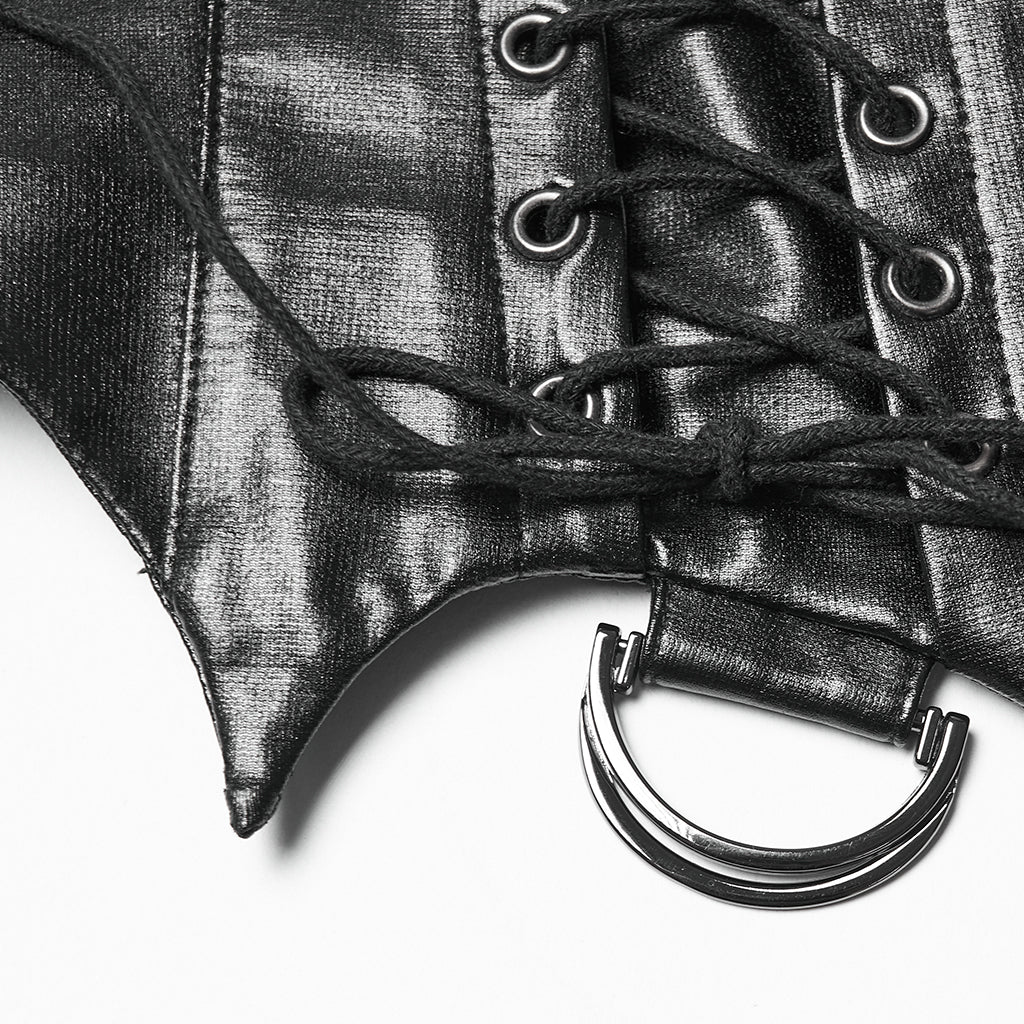 Electra Faux Leather Crop Top