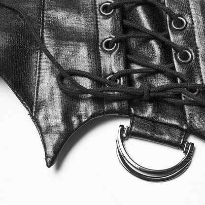 Electra Faux Leather Crop Top