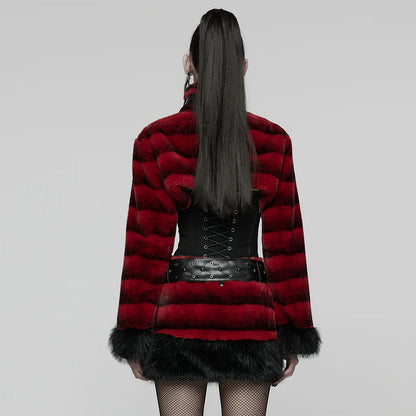 Hex Fur Black Crop Jas