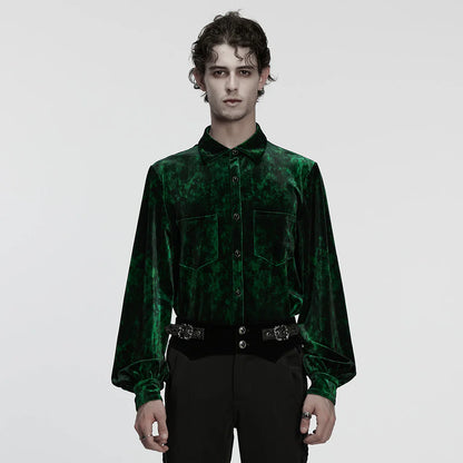 Imperium Nocturne Green Velvet Shirt