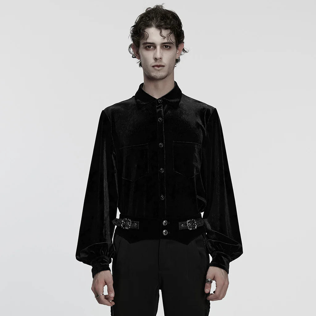 Imperium Nocturne Green Velvet Shirt