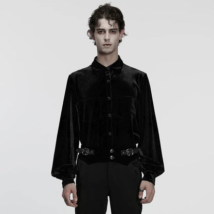 Imperium Nocturne Green Velvet Shirt