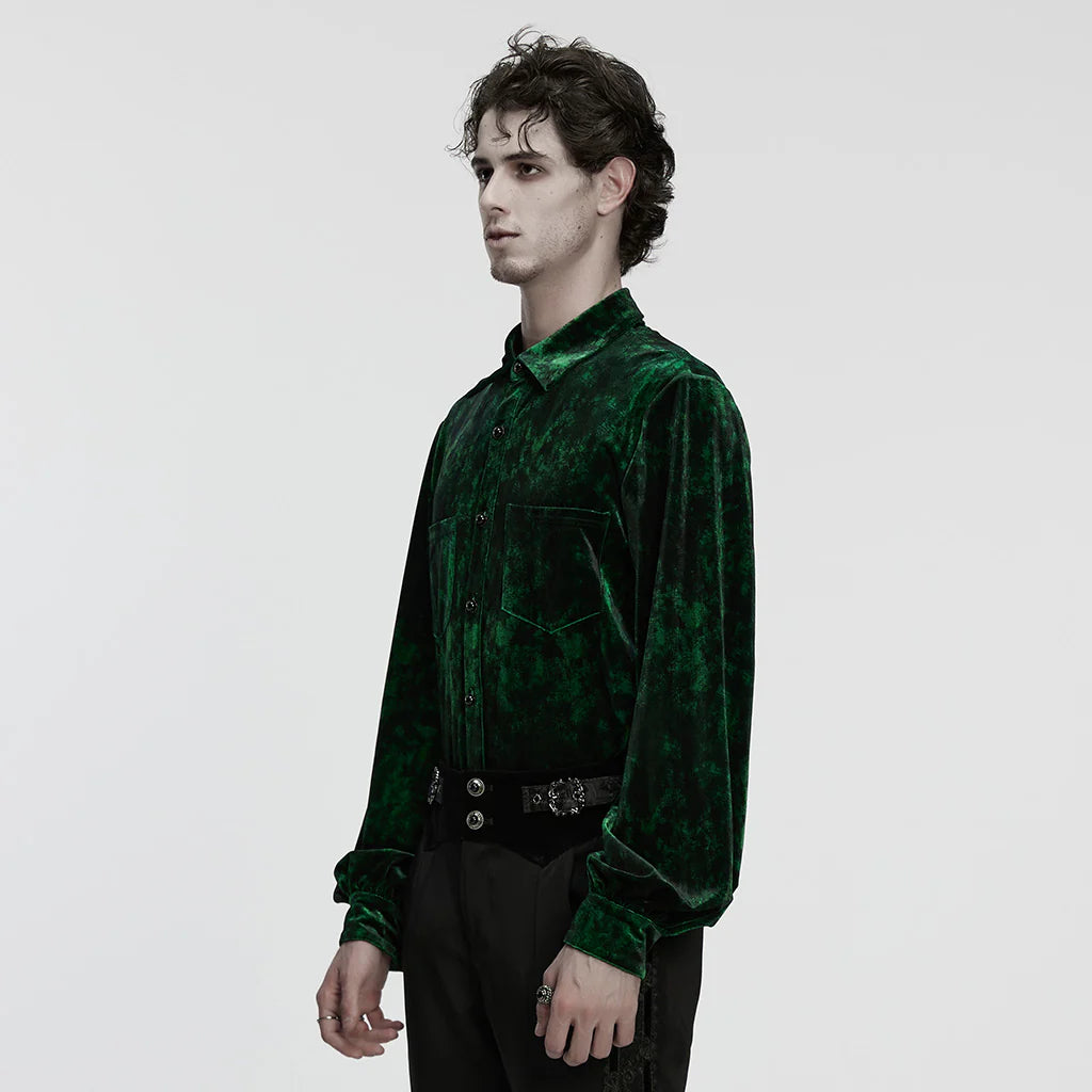 Imperium Nocturne Green Velvet Shirt