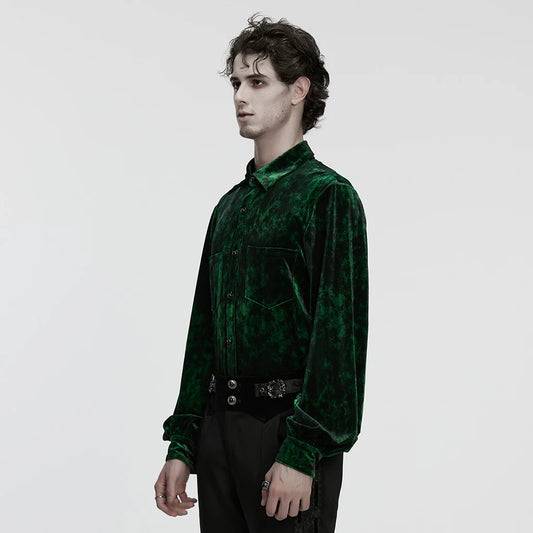 Imperium Nocturne Green Velvet Shirt
