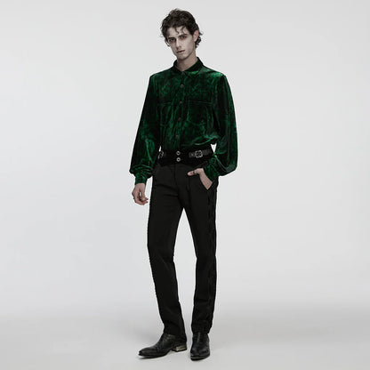 Imperium Nocturne Green Velvet Shirt
