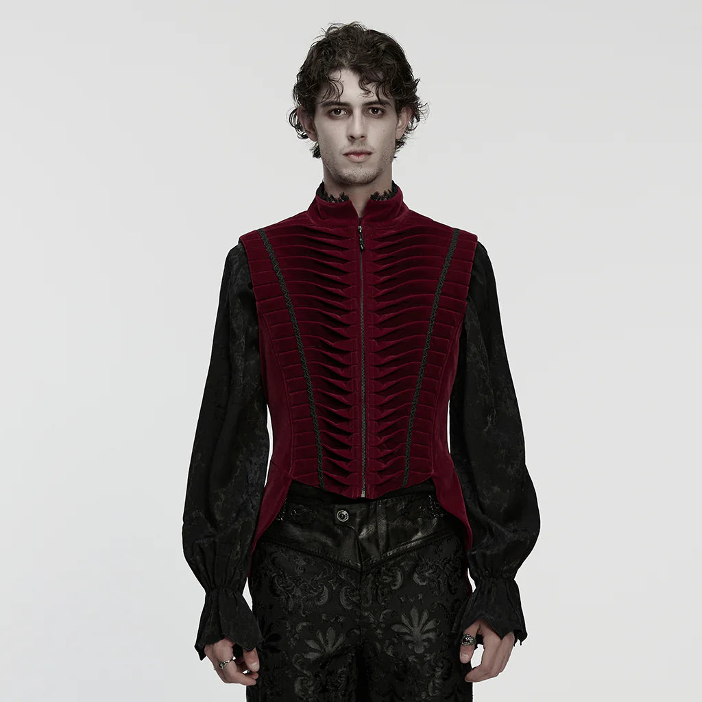 Arcane Regent Black Velvet Vest