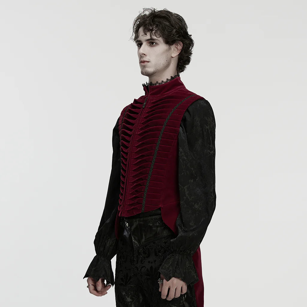 Arcane Regent Black Velvet Vest