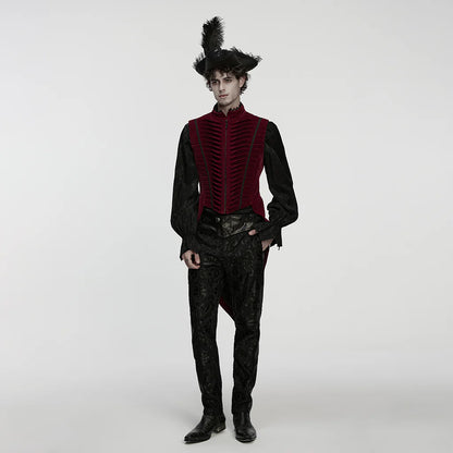 Arcane Regent Black Velvet Vest