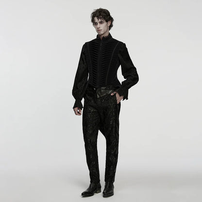 Arcane Regent Black Velvet Vest