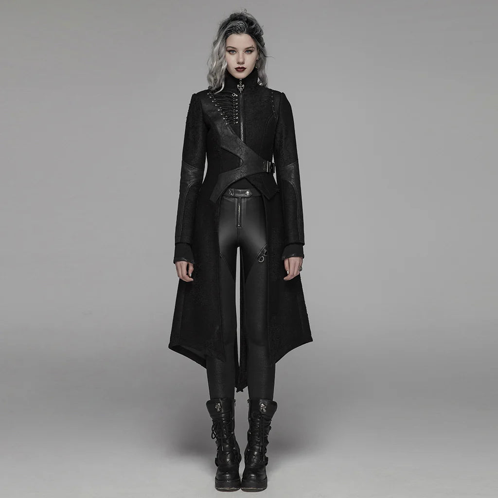 Nebulos Gothic Asymmetrical Punk Jas