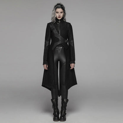 Nebulos Gothic Asymmetrical Punk Jas
