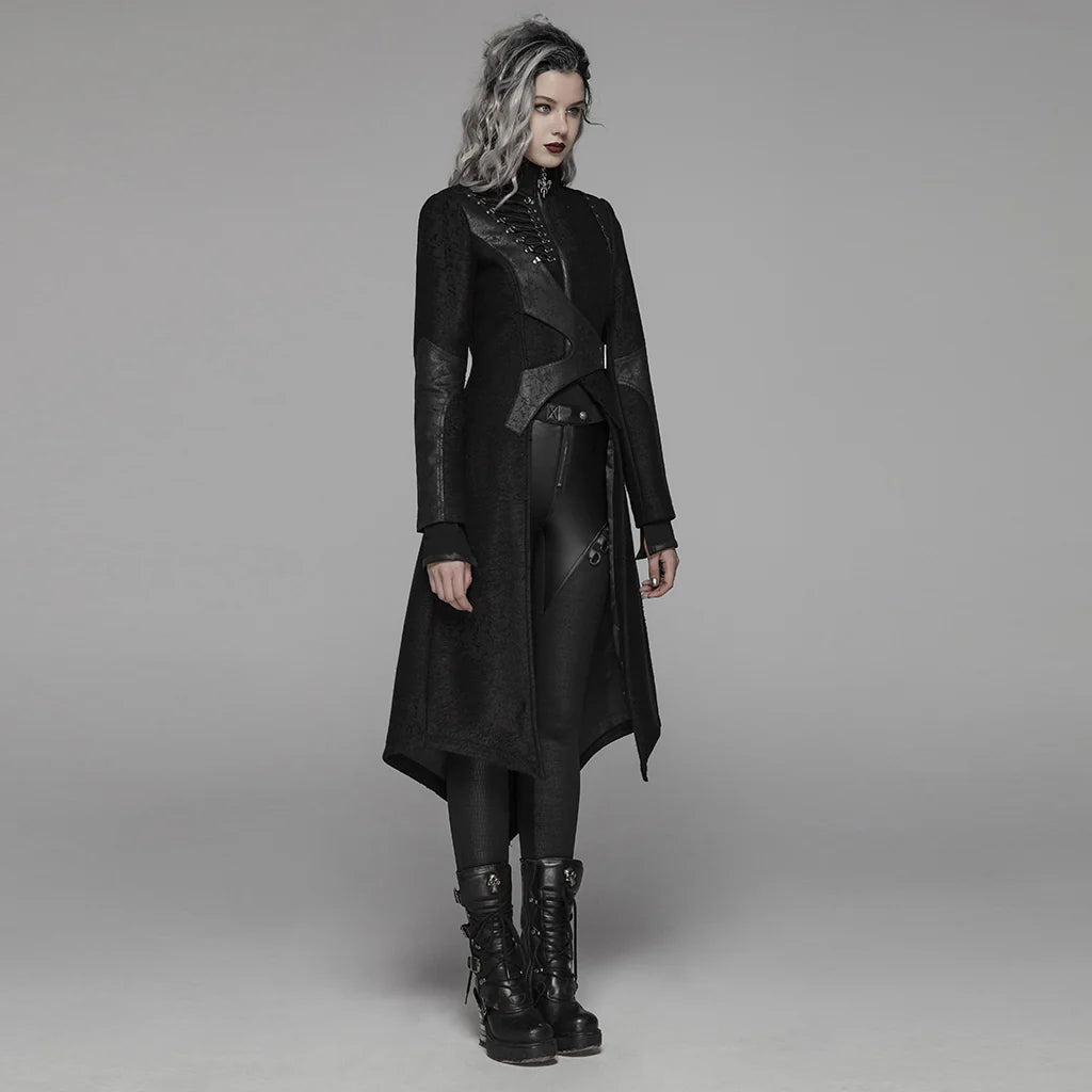Nebulos Gothic Asymmetrical Punk Jas