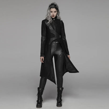 Nebulos Gothic Asymmetrical Punk Jas