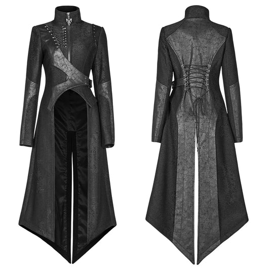 Nebulos Gothic Asymmetrical Punk Jas