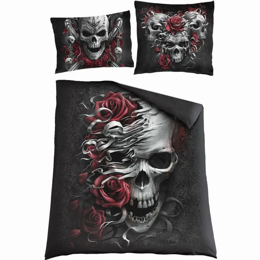 Skulls 'N Roses Dekbedovertrek (1 pers.)