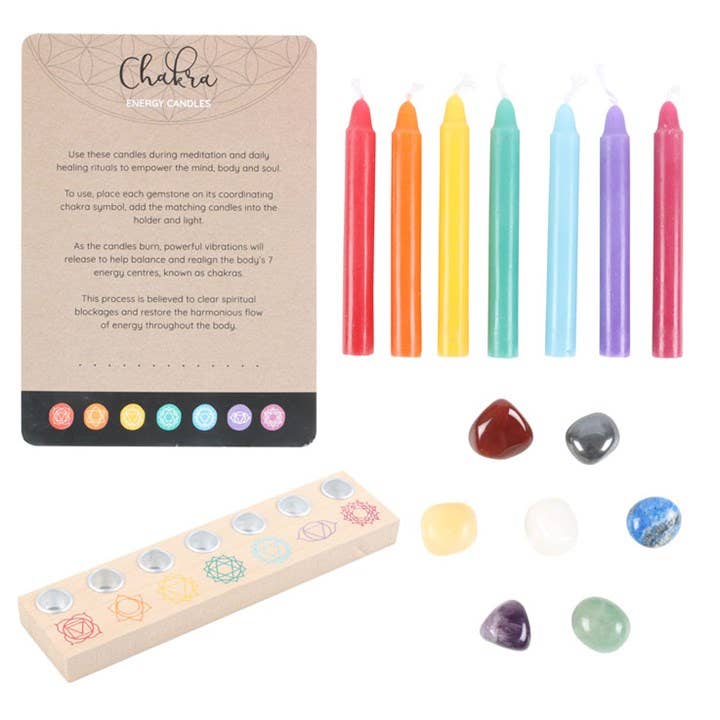 Chakra Energy Cadeauset - Kaars en Kristal