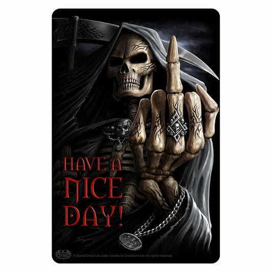 Have A Nice Day Tin Metal