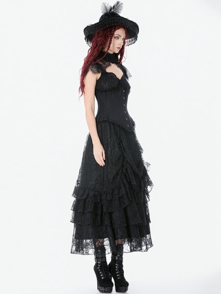 Dark In Love - Mourning Princess Underbust Corset