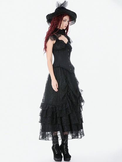 Dark In Love - Mourning Princess Underbust Corset
