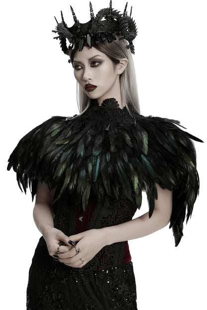 Black Swan's Palace Feather Bolero