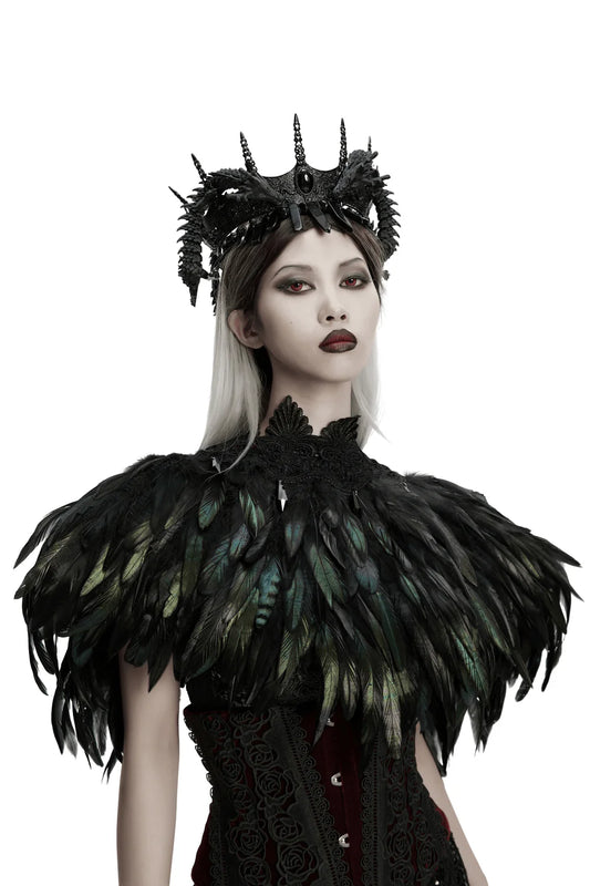 Black Swan's Palace Feather Bolero