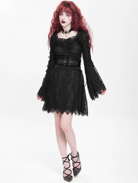 Lace Maiden Black Jurk