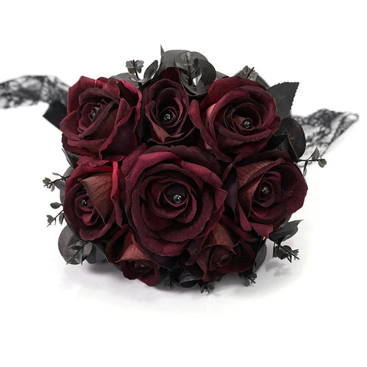 Deadly Roses Gothic Bridal Bouquet