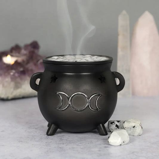 Triple Moon Cauldron Wierookhouder
