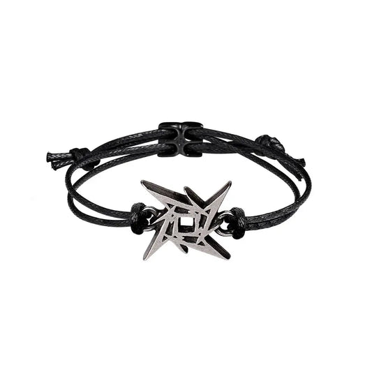 Metallica - Ninja Star - Leren Armband - Alchemy