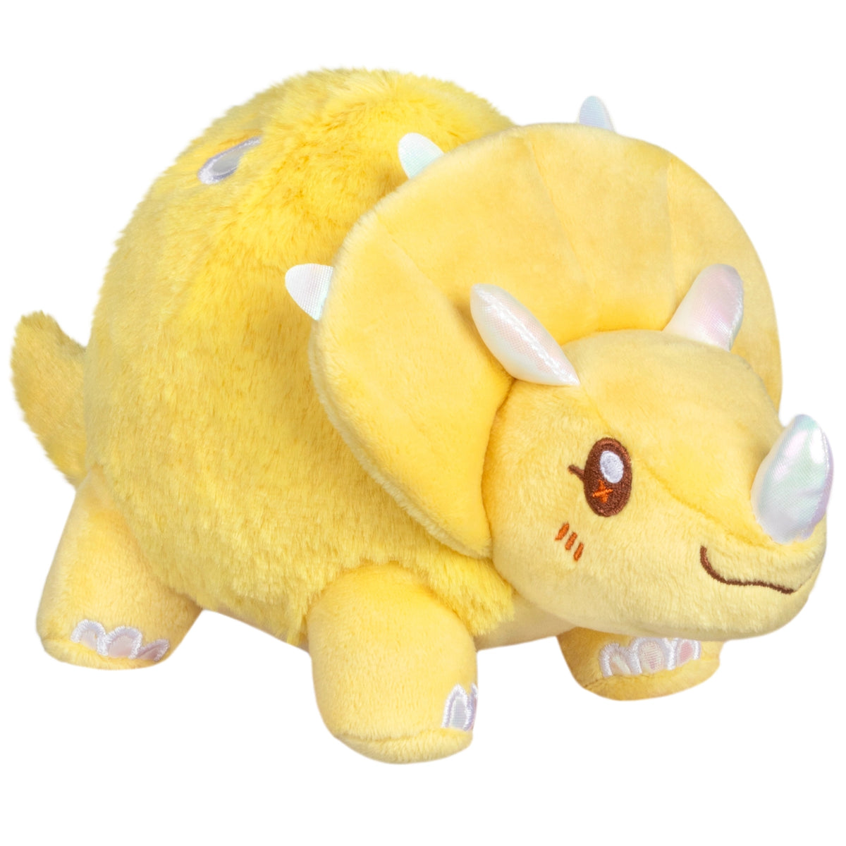 Gele Triceratops Snacker - Mini Squishable