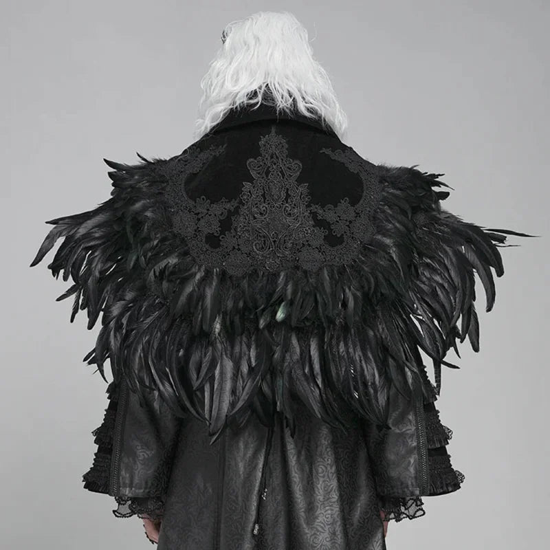 Raven Royal Feather Cape