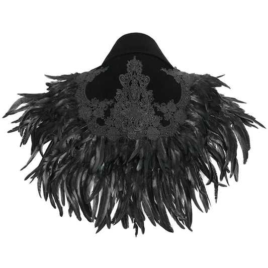 Raven Royal Feather Cape