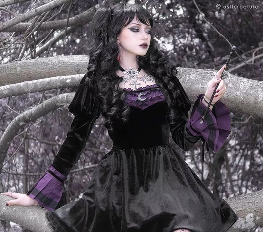 Dolly Black Pruik met Ponytails