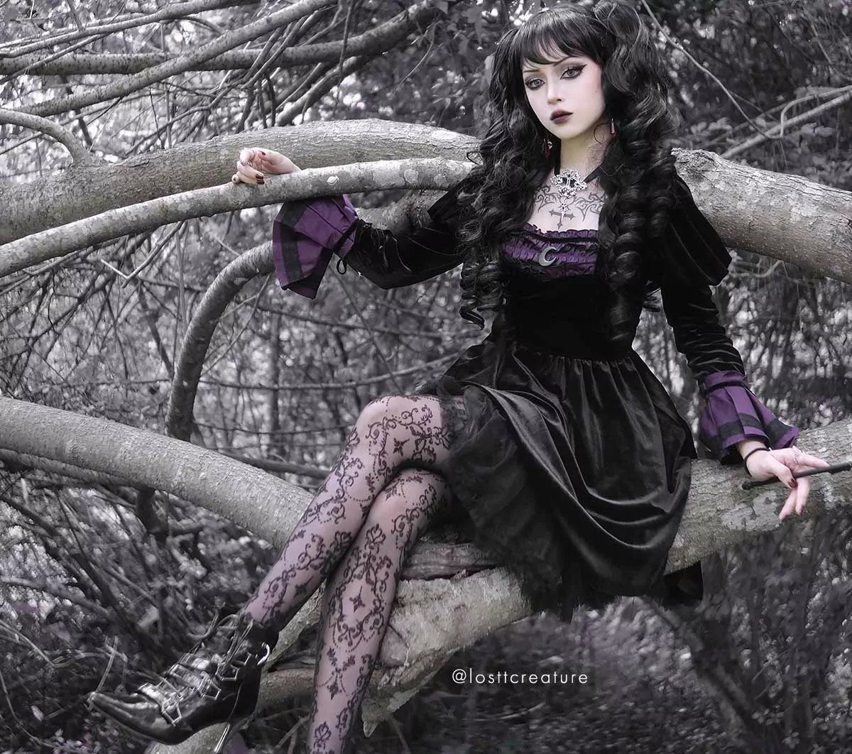 Dolly Black Pruik met Ponytails