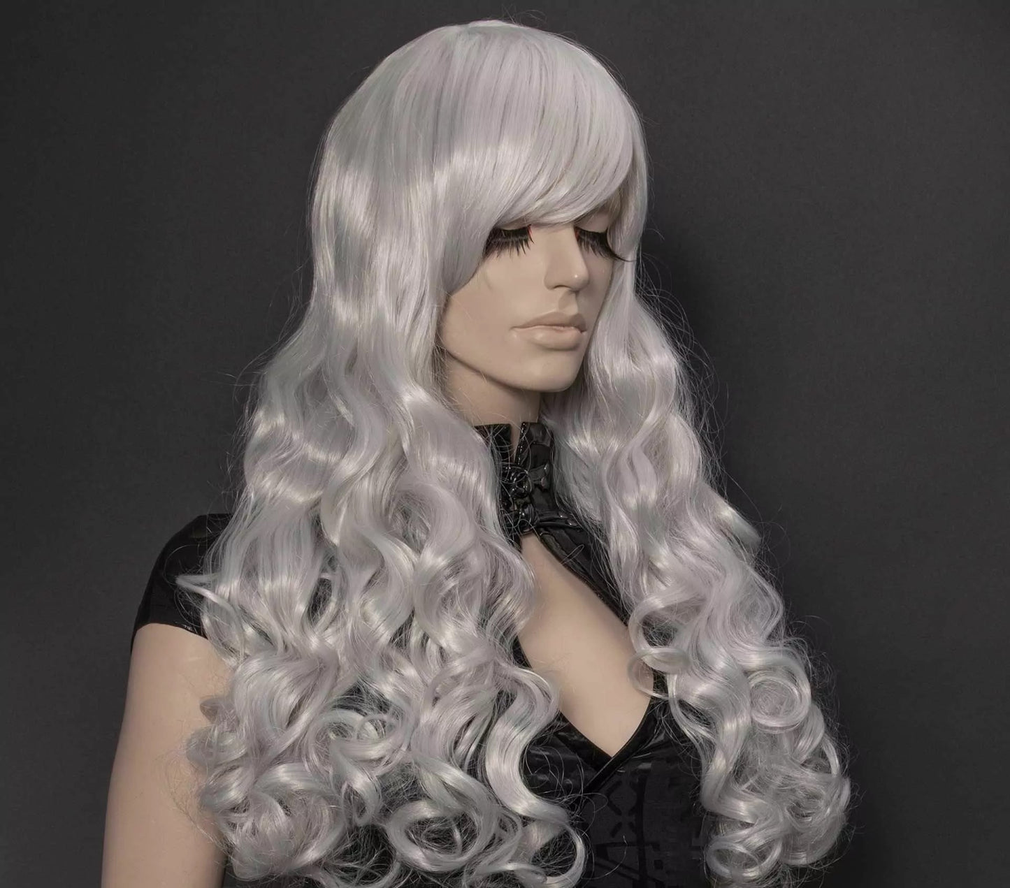 Dolly White Pruik met Ponytails