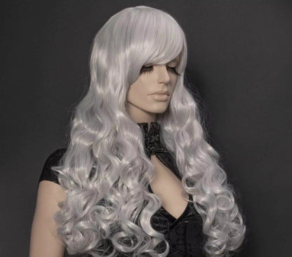 Dolly White Pruik met Ponytails