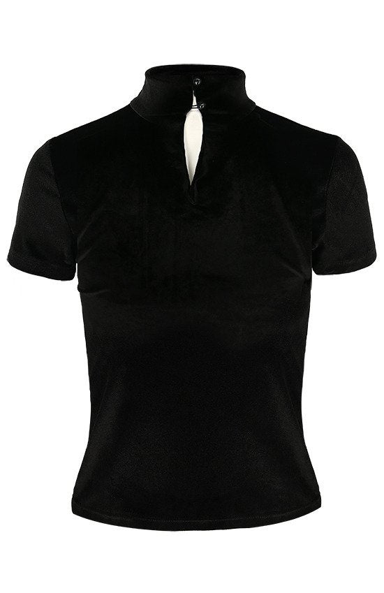 Velvet Cat Top "I SEE YOU"