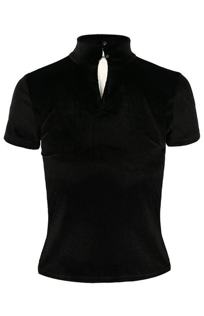 Velvet Cat Top "I SEE YOU"