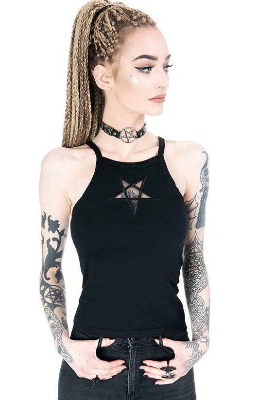 Pentagram Mesh Top