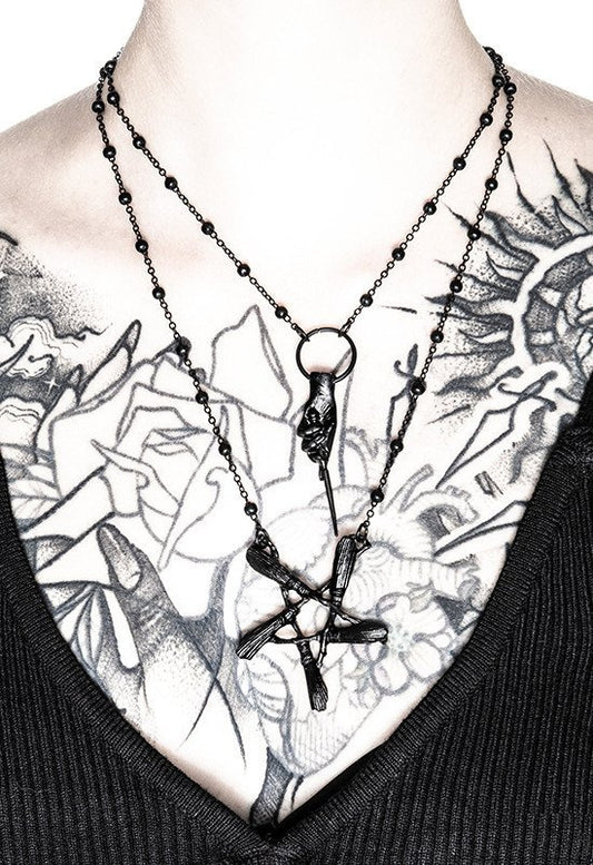 Broom Pentagram Ketting