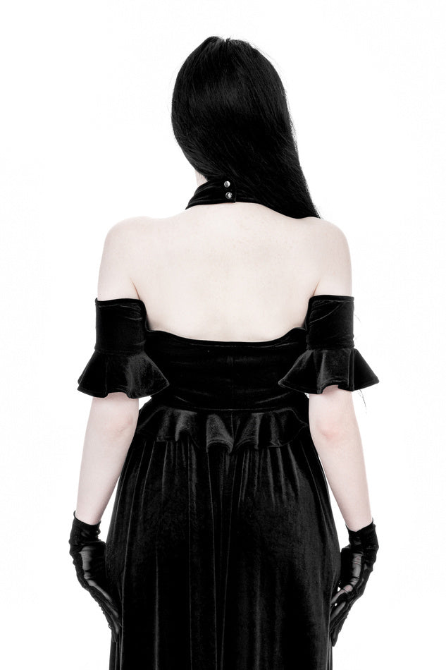 Velvet Crypt Midi Rok
