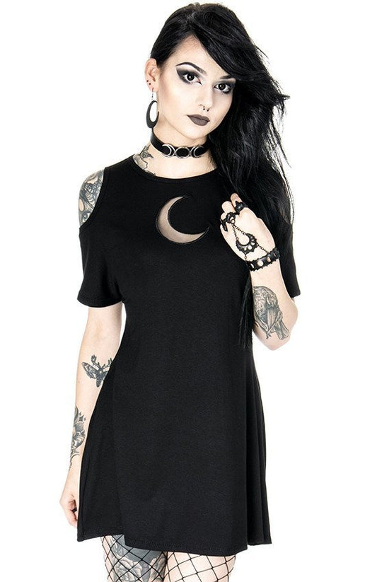 Mesh Moonn Crescent Jurk