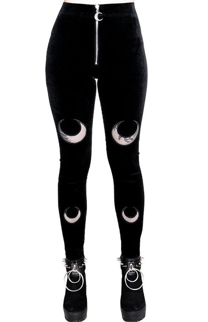 Double Crescent Velvet Legging