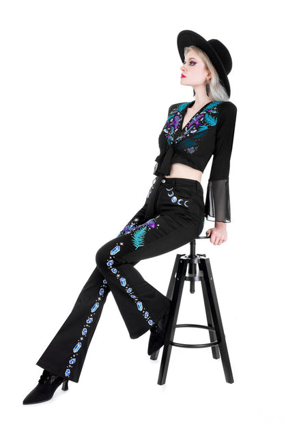 Enchanted Forest Bell bottom broek