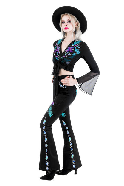 Enchanted Forest Bell bottom broek