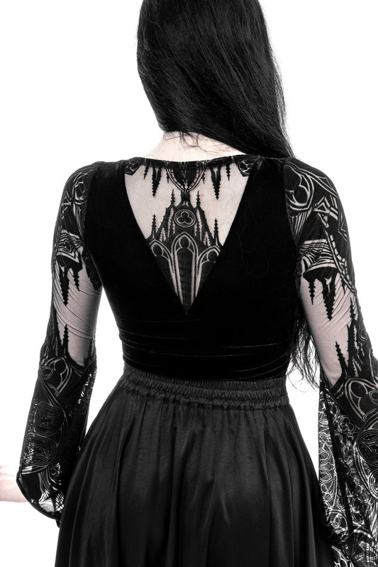 Gothic Chapel Bodysuit VNeck