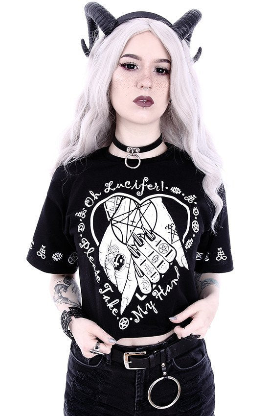 Oh Lucifer Crop Top