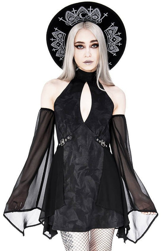 Floaty Fairy Acid Wash Halterneck